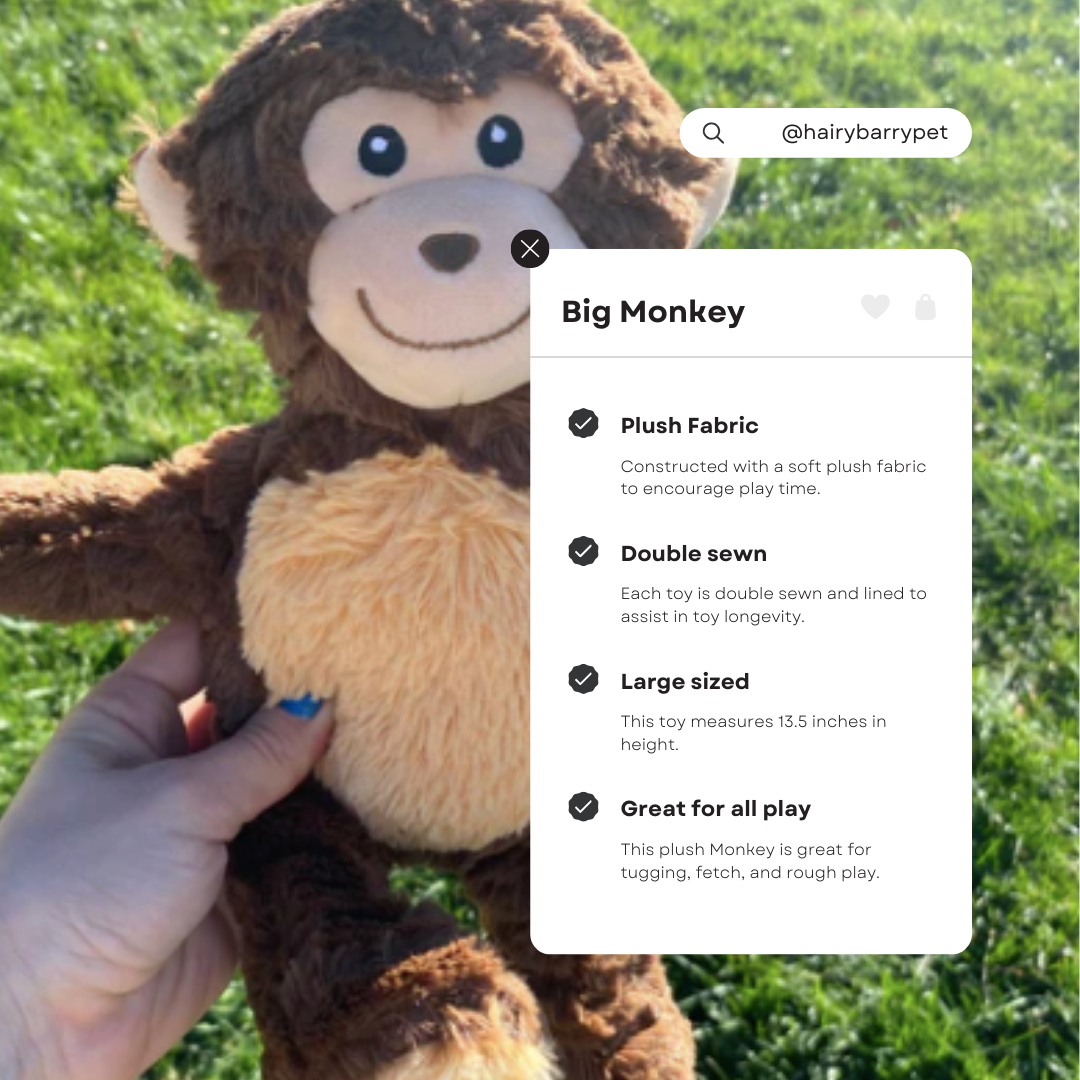 Big Plush Monkey